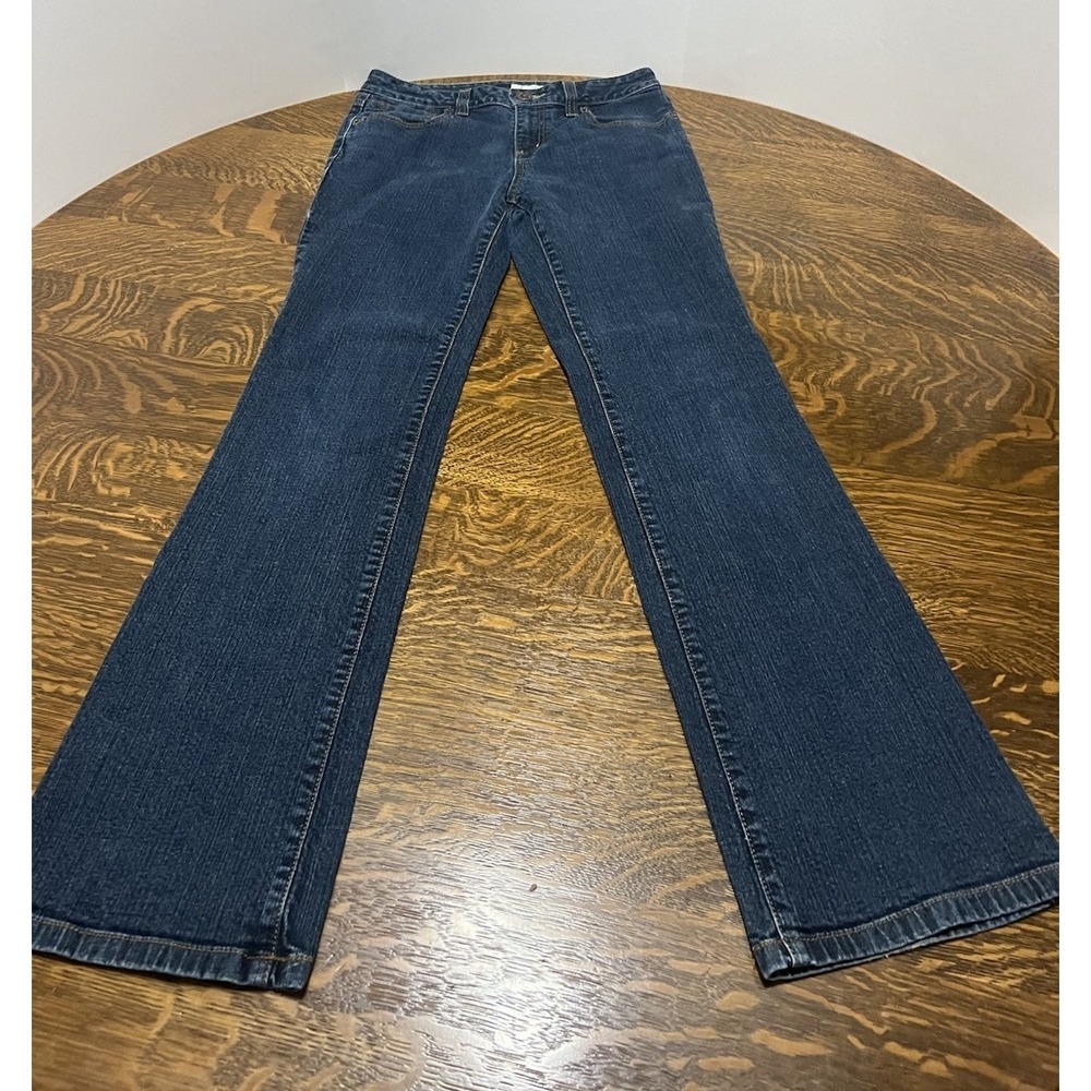 Vintage Y2K DKNY Jeans SOHO Womens 6 Bootcut Embroidered Flap Pocket Denim